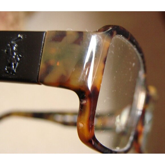 Polo Ralph Lauren Full Rim Eyeglass Frames 55-16-135 Tortoise Shell Brown w/Case - Picture 7 of 12